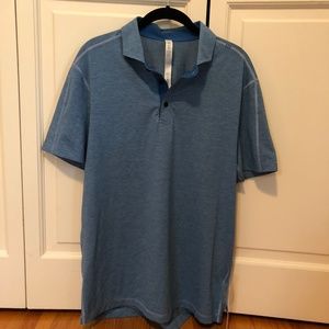 Blue athletic polo